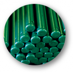 POSTES GALVANIZADOS RECUBIERTOS CON PVC - 2.6m