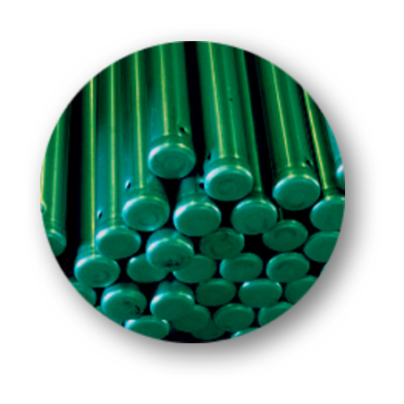 POSTES GALVANIZADOS RECUBIERTOS CON PVC - 2.6m