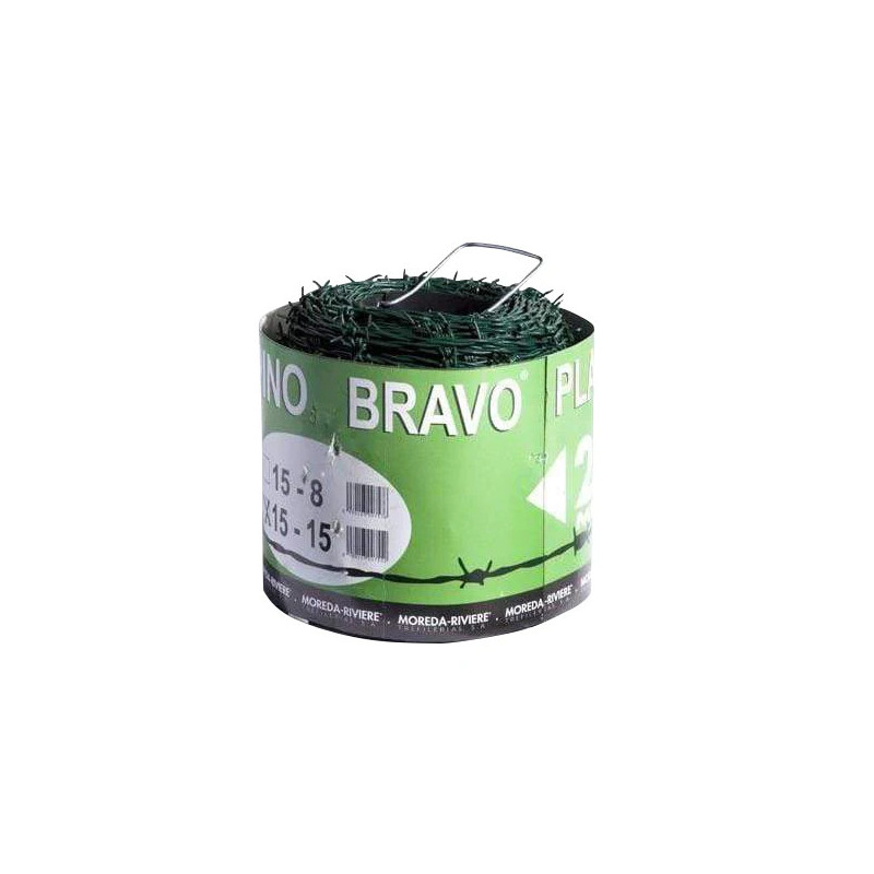 Alambre de espino MOREDA BRAVO 3ZN 1.60mm/2mm (pallet de 64 rollos)