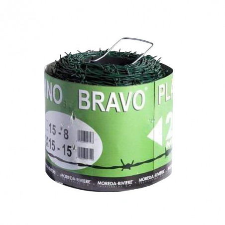 Alambre de espino MOREDA BRAVO 3ZN 1.60mm/2mm (pallet de 64 rollos)